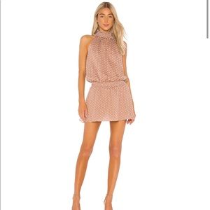 Amanda Uprichard Kimmie Sleeveless High-Neck Mini Dress